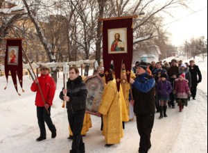 Встреча иконы священномученика Харалампия