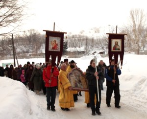 Встреча иконы священномученика Харалампия