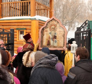Встреча иконы священномученика Харалампия