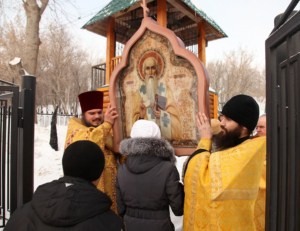 Встреча иконы священномученика Харалампия