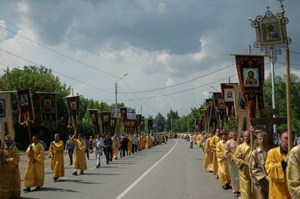 Прибытие десницы святого Пророка, Предтечи и Крестителя Господня Иоанна. Крестный ход. Саратов.