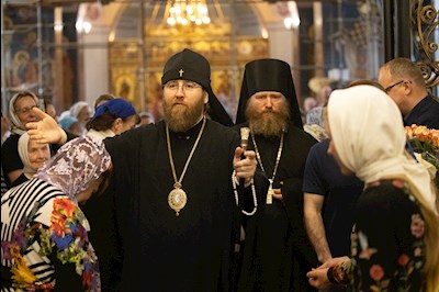 Митрополит Игнатий совершил всенощное бдение в Свято-Никольском мужском монастыре города Саратова
