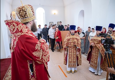 Награждение в храме Святых Царственных страстотерпцев поселка Дубки (17.07.2021)