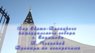 П. Чесноков Тропари по непорочных
