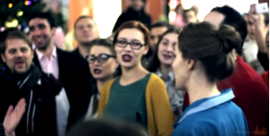 Рождественский перфоманс в ТРЦ «Триумф Молл»
