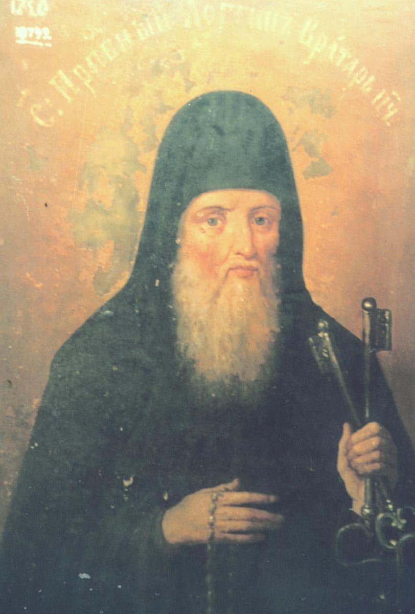 Прп. Лонгина, вратаря Печерского, в Дальних пещерах