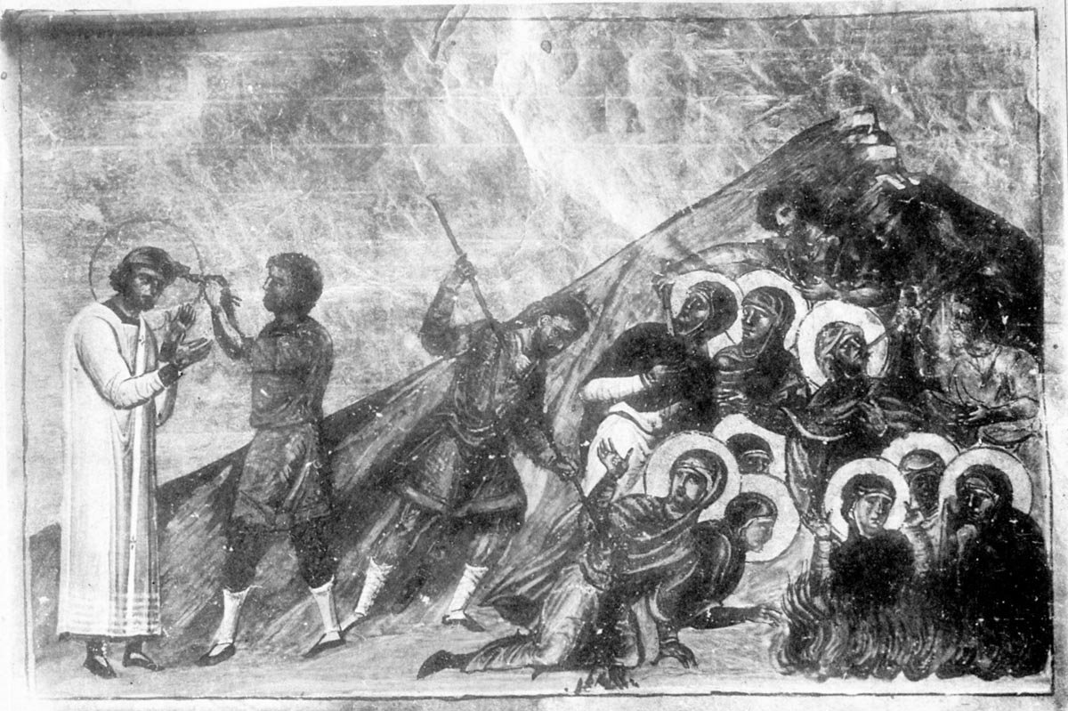 Мцц. 40 дев постниц и мч. Аммуна диакона, учителя их
