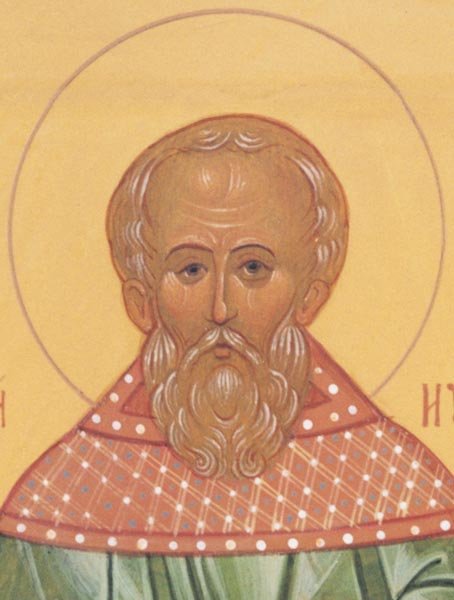 Св. Иулий Мирмидонянин. Кушаев А. (выпускник Иконописной школы 2004). Икона. Сергиев Посад. 2003 год.