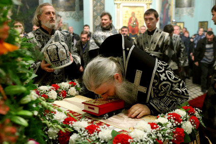 Утреня с Чином погребения в храме в честь Сошествия Святого Духа г.Саратова