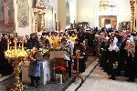 Продолжается пребывание мощей святителей Митрофана Воронежского и Тихона Задонского