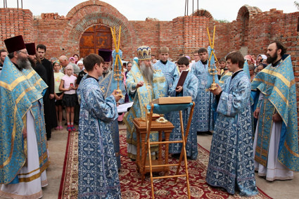 Чин основания храма в с. Казанла