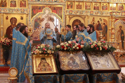 В Саратовскую епархию прибыли святыни Свято-Введенского Толгского монастыря