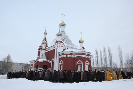Освящение Свято-Никольского храма в Ртищево