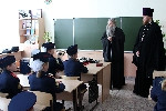 Освящение кадетского класса и встреча с педагогами и воспитанниками ПТУ № 66 г. Петровска