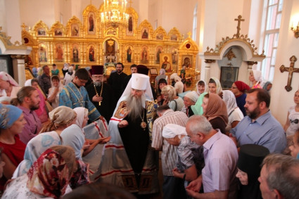 Всенощное бдение в Казанском храме г. Саратова
