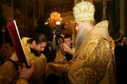Великая Рождественская вечерня в храме в честь Покрова Божией Матери города Саратова