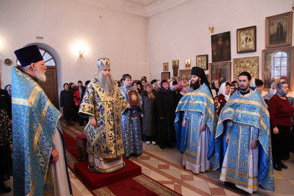 Божественная литургия в Благовещенском храме г. Вольска