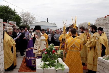 Чин основания храма в р.п. Советское