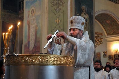 Праздник Крещения Господня в Духосошественском храме г Саратова