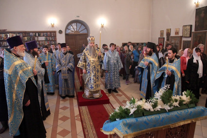 Всенощное бдение в Благовещенском храме г. Вольска